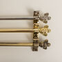Polished Brass Stair Rods With Brass Bee Finials, thumbnail 4 of 6