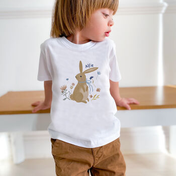 Personalised Easter Bunny T Shirt With Boy Or Girl Name, 6 of 9