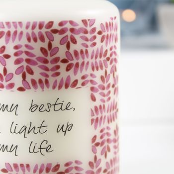Best Friend Personalised Candle Gift For Her, 8 of 9