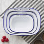 Personalised 'Baked By' Enamel Pie Dish, thumbnail 4 of 5