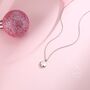 Sterling Silver Tiny Spade Pendant Necklace, thumbnail 7 of 12