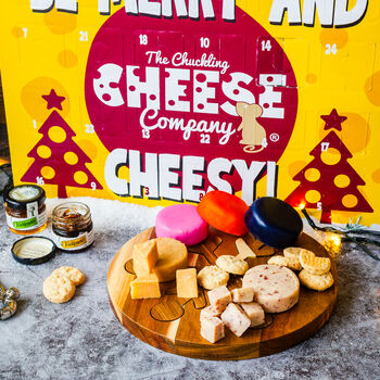 Advent Calendar With Cheese, Chutney, And Biscuits, 12 of 12