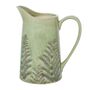 Personalised Fern Green Ceramic Pitcher Vase, thumbnail 2 of 8