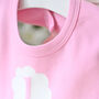 Personalised Pink 1st Birthday Bib For Girl, thumbnail 3 of 3