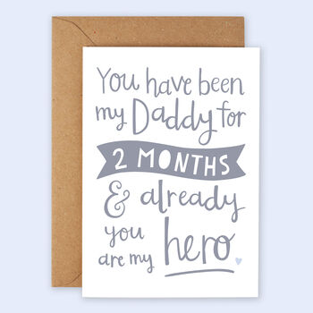 'You Are My Hero' First Father's Day Card, 2 of 4