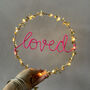 Metallic Leaf Fairy Light Hoop, thumbnail 6 of 7