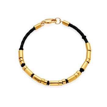 Men's Gold Vermeil Personalised Morse Code Bracelet, 4 of 8