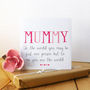 World To Me Mum Card, thumbnail 4 of 8