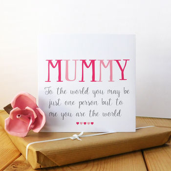 World To Me Mum Card, 4 of 8
