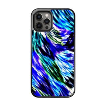 Blue Abstract Pattern iPhone Case, 4 of 4