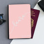Personalised Handwriting Passport Cover, thumbnail 3 of 5