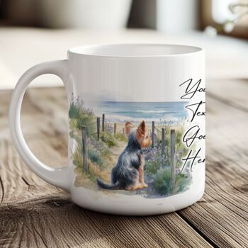 Personalised Yorkshire Terrier Dog Beach Walk Collection, 6 of 8