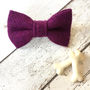 Purple Harris Tweed Dog Collar, thumbnail 3 of 3