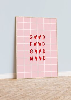 Good Food Good Mood Print, 3 of 3