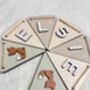 Woodland Nursery Bunting Custom Name Garland With Animals, thumbnail 5 of 10