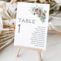 Festive Wedding Table Plan Cards, thumbnail 5 of 7
