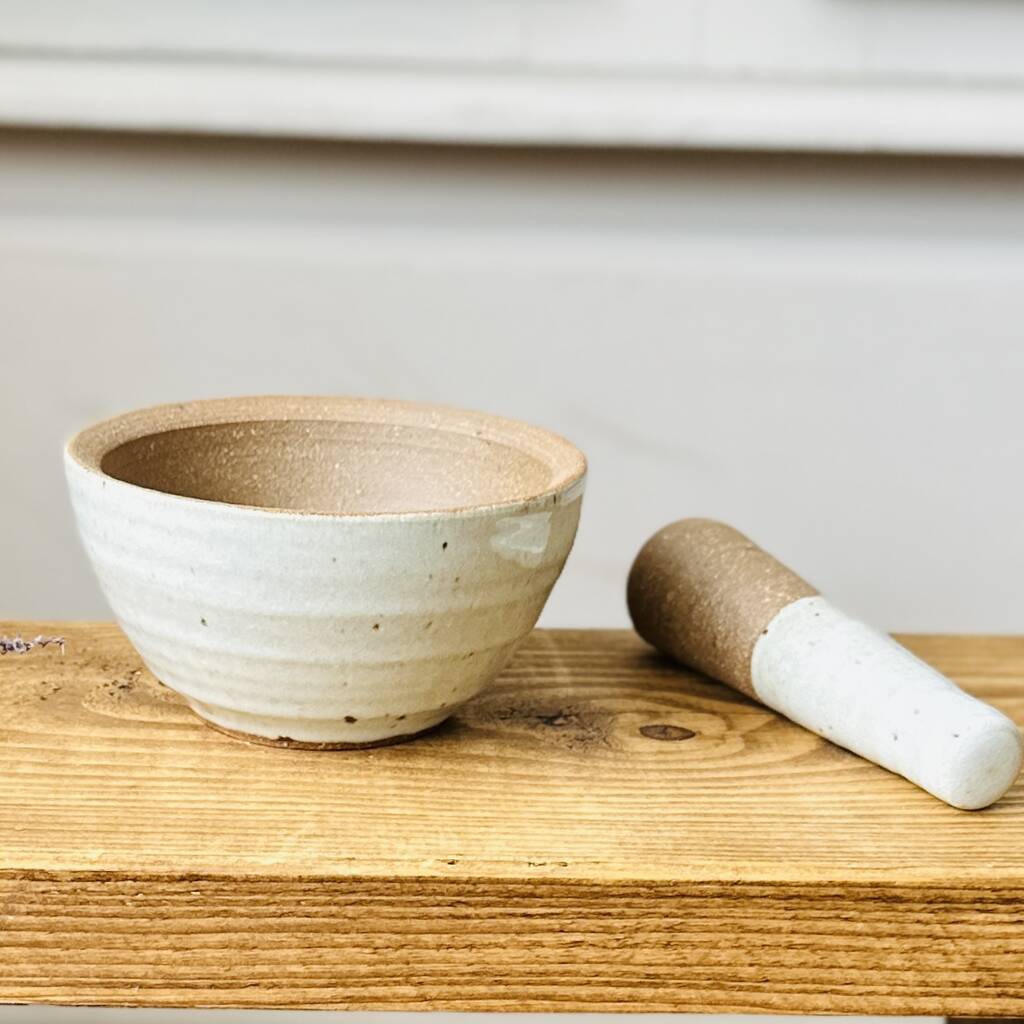 Solid Handcrafted Pestle And Mortar, 1 of 4