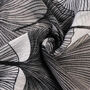 Monochrome Ginkgo Leaf Print Scarf, thumbnail 4 of 4
