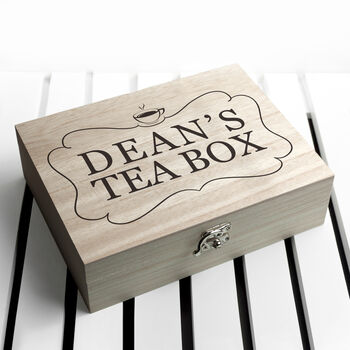 Personalised Framed Tea Box With Tea Selection, 5 of 7