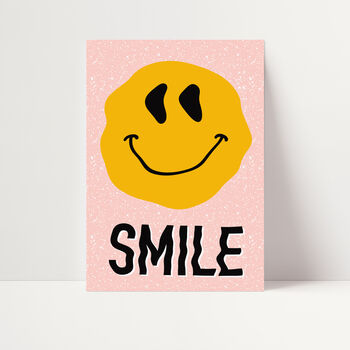 Smiley Face Retro Print, 2 of 2