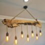 Olive Wood Light Fixture, thumbnail 2 of 6