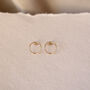 9ct Solid Gold Flow Stud Earrings, thumbnail 4 of 5