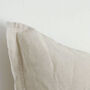 Stone Linen Cushion Cover, Frayed Edge 50 X 30cm, thumbnail 3 of 4