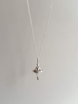 Sterling Silver Ballerina Pendant Necklace, 3 of 6