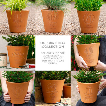 21st Birthday Personalised Plant Pot, 3 of 5