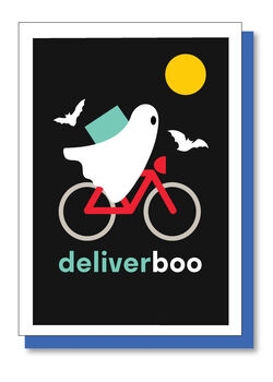 Deliverboo Funny Halloween Card, 6 of 9