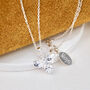 Personalised Sterling Silver And Crystal Bee Necklace, thumbnail 2 of 7
