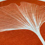 Orange Pillow Cover With Linear Flower Illustration, thumbnail 6 of 7