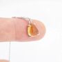 Genuine Yellow Citrine Droplet Necklace Sterling Silver, thumbnail 6 of 11
