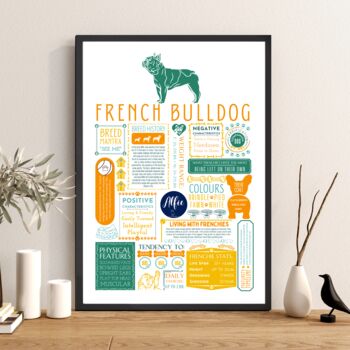 Personalised French Bulldog Trait Fact Print, 2 of 7