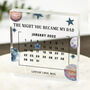 Personalised Dad Star Map Calendar Block, thumbnail 1 of 2
