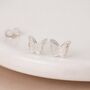 Sterling Silver Butterfly Stud Earrings – 7mm, thumbnail 2 of 7
