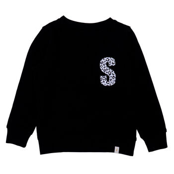 Wild Initial Organic Sweatshirt Gift For Girls / Boys, 5 of 11