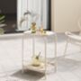 Two Tier Side Table Metal End Table Tray Top, thumbnail 3 of 6