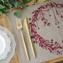 Christmas Linen Placemats Set Of Two, thumbnail 6 of 8