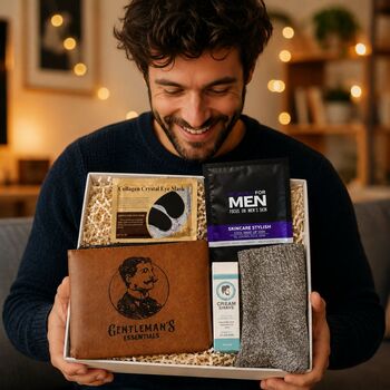 Men's Birthday Gift Box With Wash Bag, Socks And Skincare Gift Set For Him, 3 of 10