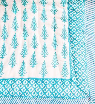 Handmade Block Print Heirloom Spotty Quilt, 4 of 8