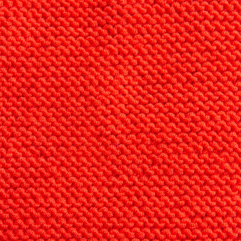 Garter Scarf Beginner Knitting Kit Poppy Red, 5 of 8