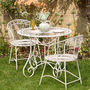 Vintage Cream Two Person Garden Bistro Set, thumbnail 1 of 9