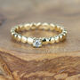 Pebble Solid Gold Diamond Engagement Ring, thumbnail 4 of 10