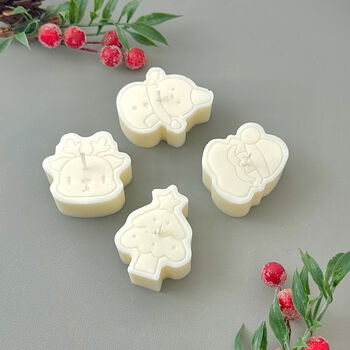 Festive Soy Wax Tealight Gift Set And Secret Santa Gift, 7 of 12