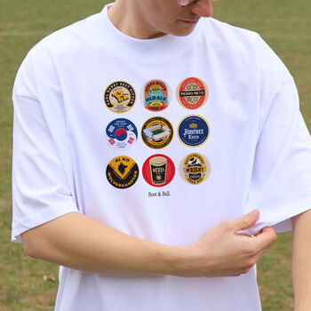 Wolves Football Beer Mats Oversized T Shirt, 4 of 10