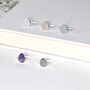 Sterling Silver Gemstone Ring, thumbnail 2 of 6