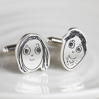 Your Drawing Cufflinks For Dad, 2 of 5