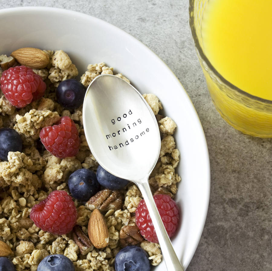 Good Morning Handsome Cereal Spoon, 1 of 7