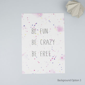 Positive Vibes Print, Be Silly Be Honest Be Kind, 5 of 6